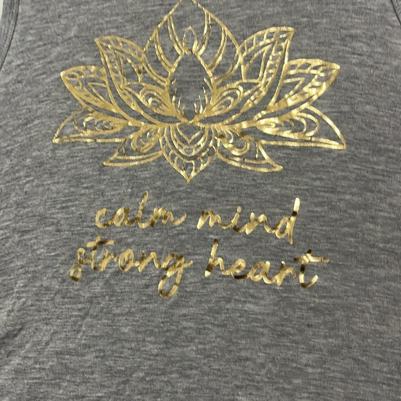 “Calm mind strong heart” oversized yoga top - Picture 2 of 4